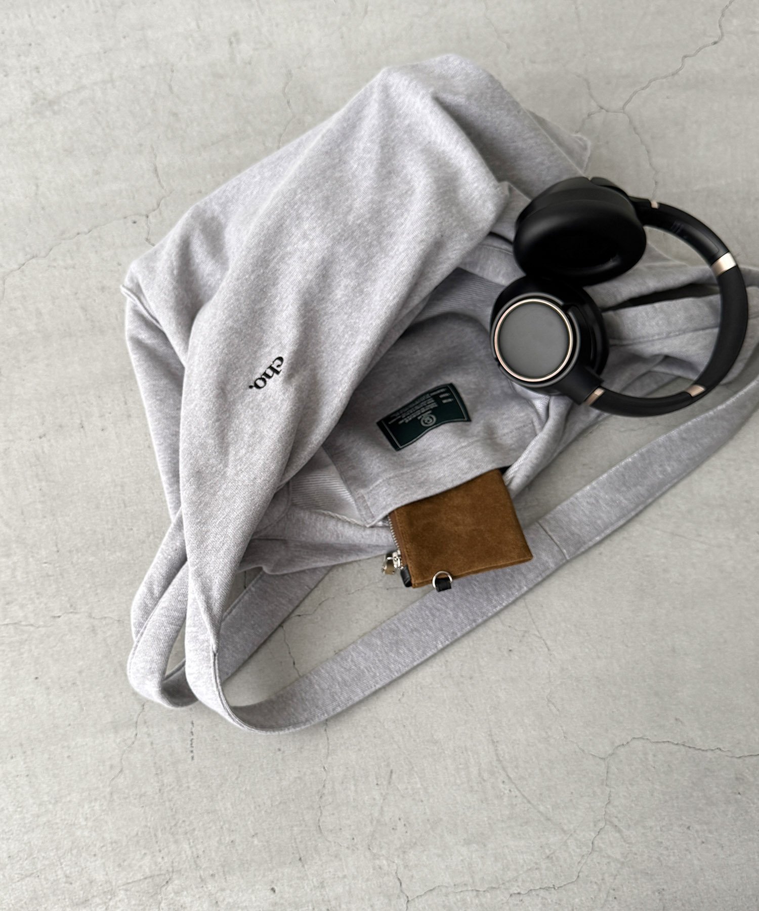 choice_cnl choice_cnl スウェットショルダーバッグ キャナルジーン バッグ ショルダーバッグ グレー【送料無料】