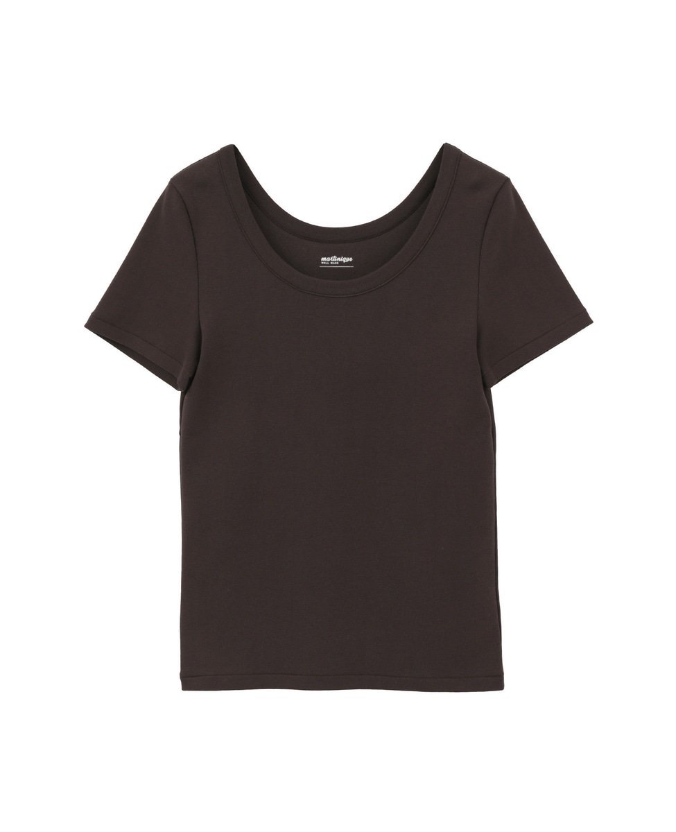 martinique 《定番》フライス半袖Tシャツ マルティニーク トップス カットソー・Tシャツ ブラック ピンク ブラウン ネイビー ホワイト