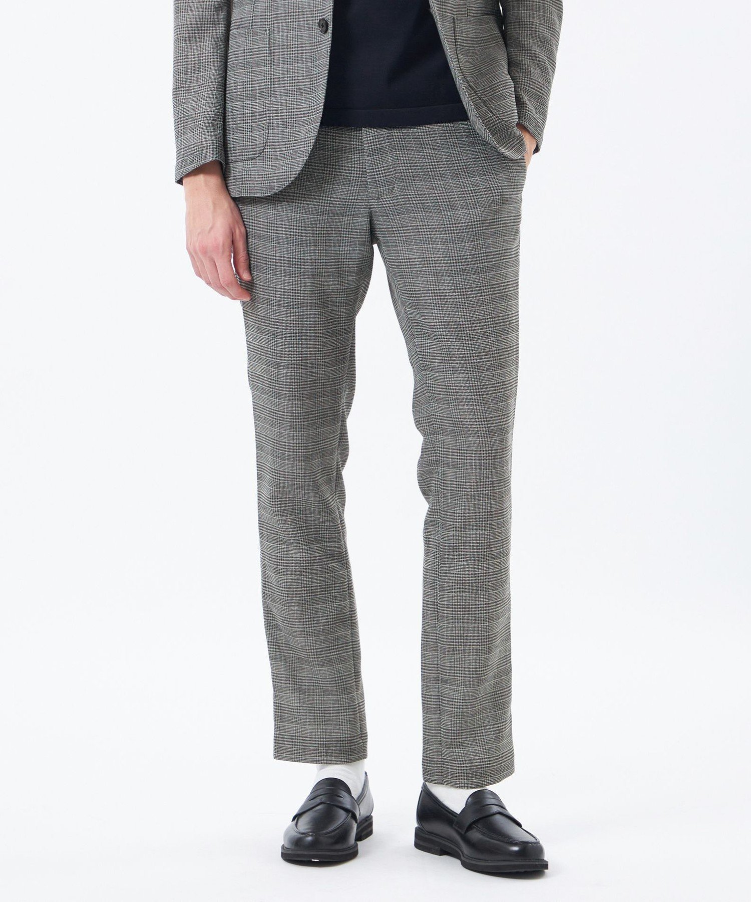 MACKINTOSH PHILOSOPHY テーラードジャージーパンツ グレンチェックカラミ マッキントッシュ フィロソフィー パンツ スラックス・ドレスパンツ ブルー グレー【送料無料】