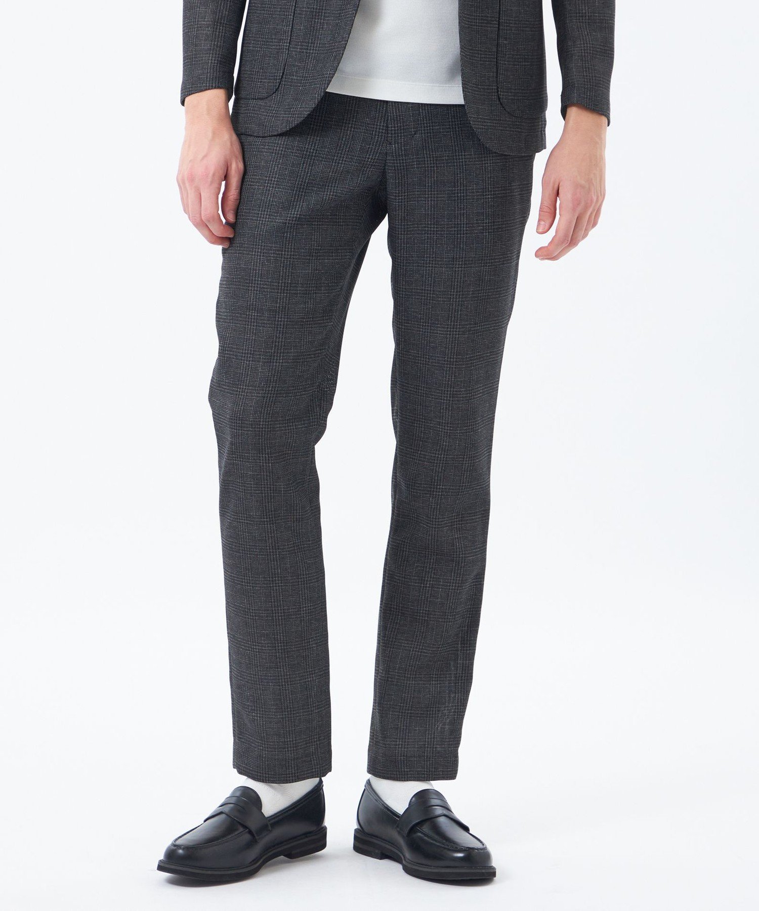 MACKINTOSH PHILOSOPHY テーラードジャージーパンツ グレンチェックカラミ マッキントッシュ フィロソフィー パンツ スラックス・ドレスパンツ ブルー グレー【送料無料】