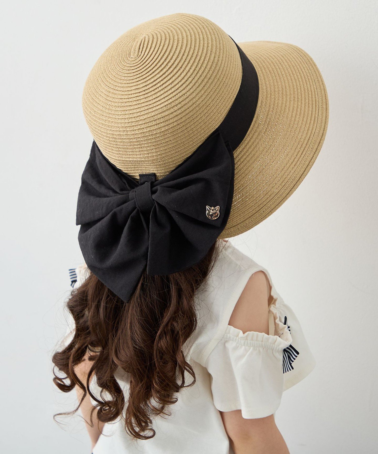 【SALE／20%OFF】ANY KIDS 【UVカット】【日よけ付き】リボンブレードハット エニ...