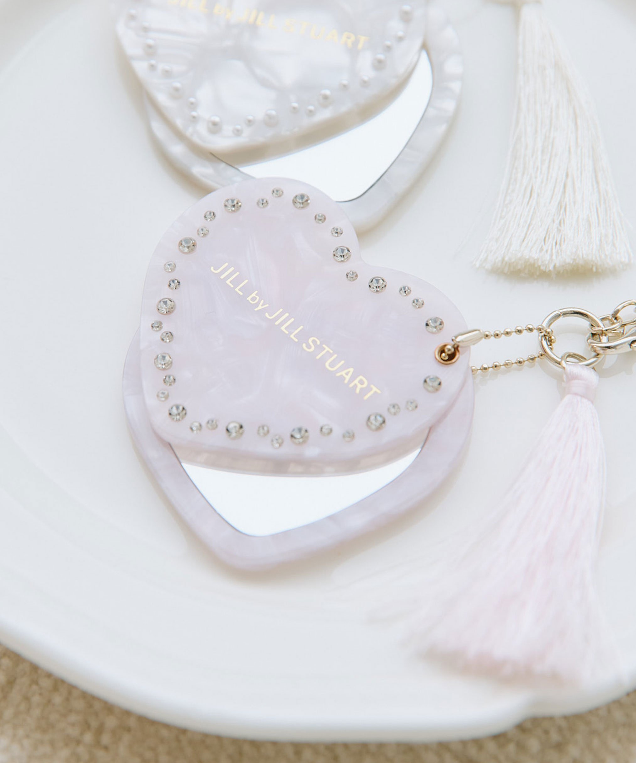 乐天商城 - JILL by JILL STUART アセチミラーチャーム ジル バイ ジル スチュアート ファッション雑貨 その他のファッション雑貨 ピンク ホワイト【送料無料】
