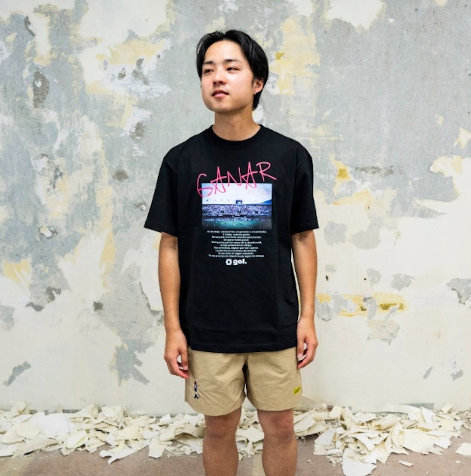 【SALE／10%OFF】gol. (U)ゴル051Tシャツ ゴル トップス カットソー・Tシャツ ホワイト グレー ブラック【送料無料】