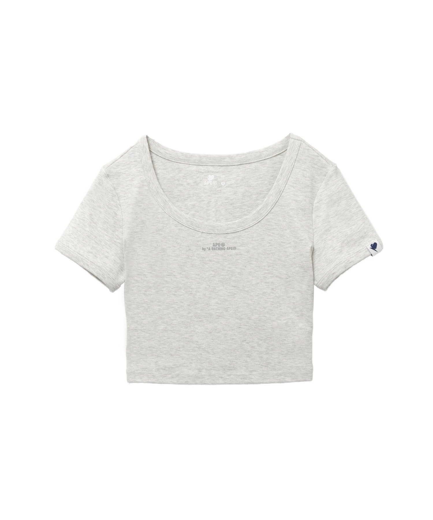 A BATHING APE RIBBED TOP ア ベイシング エイプ トップス カットソー・Tシャツ グレー グリーン