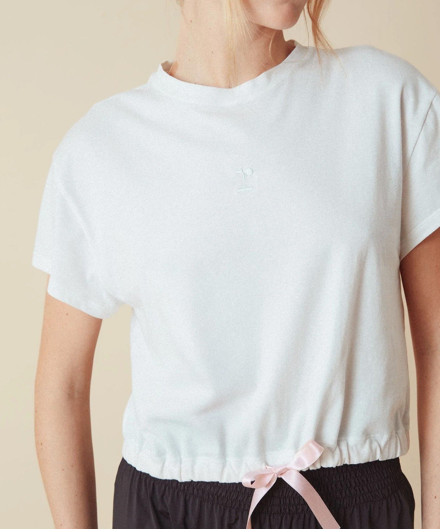 Repetto クロップ トップ w/サテンリボン レペット トップス その他のトップス【送料無料】