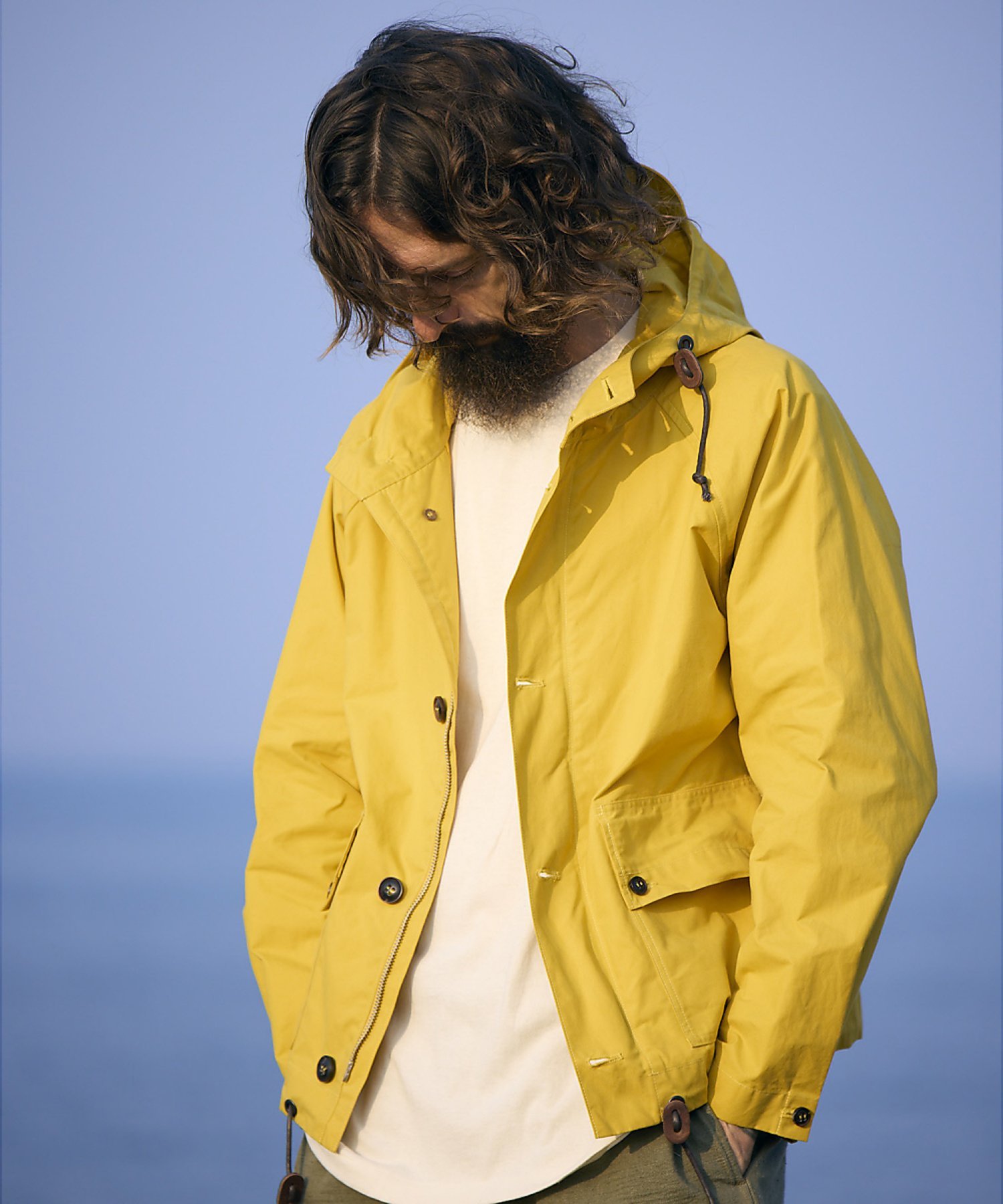 Nigel Cabourn 【公式】ナイジェル・ケーボン / MAN / フィッシングカグール ナイジェル・ケーボン ジャケット・アウター ブルゾン・ジャンパー ブルー イエロー【送料無料】
