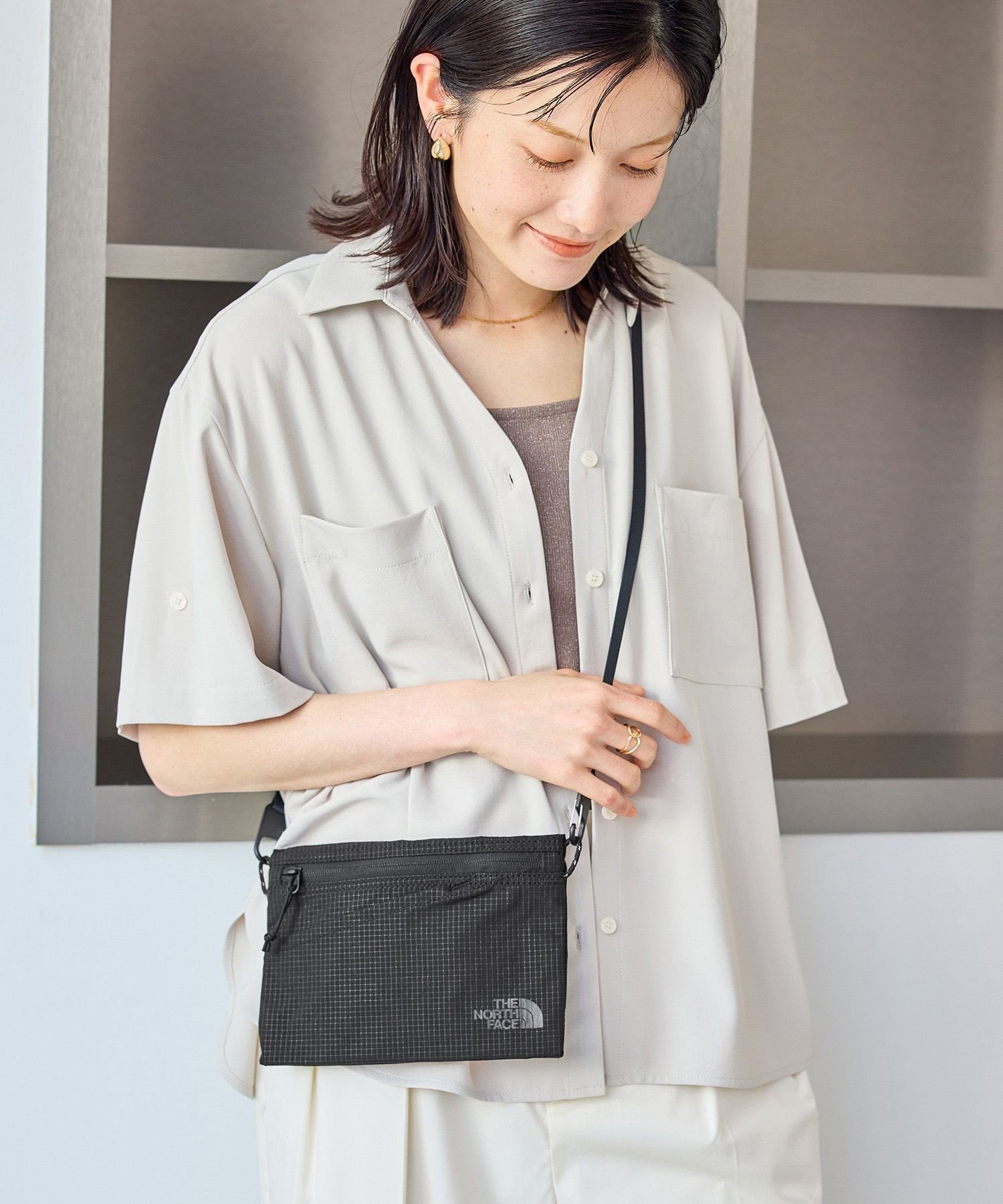 【SALE／30%OFF】ROPE' PICNIC PASSAGE 【THE NORTH FACE/ザ・ノース・フェイス】RAFTER POUCH S SP ロペピクニック バッグ ショルダーバッグ ブラック【送料無料】 stylife-15683802 Rakuten Fashion サンプル画像3