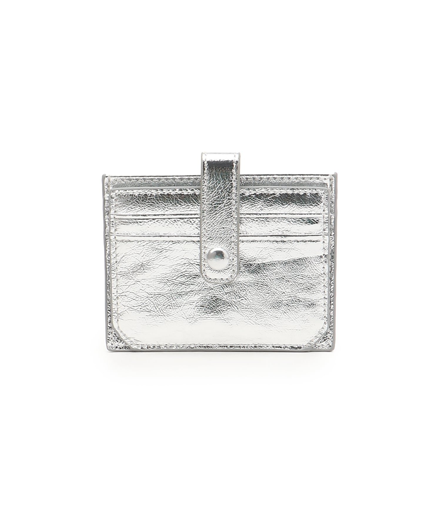 【SALE／20%OFF】Liaa Liaa/(W)メタリックカードケース パスケース ミニョントレフル ルームヨンマルサンセレクティッド 財布・ポーチ・ケース 名刺入れ・カードケース シルバー