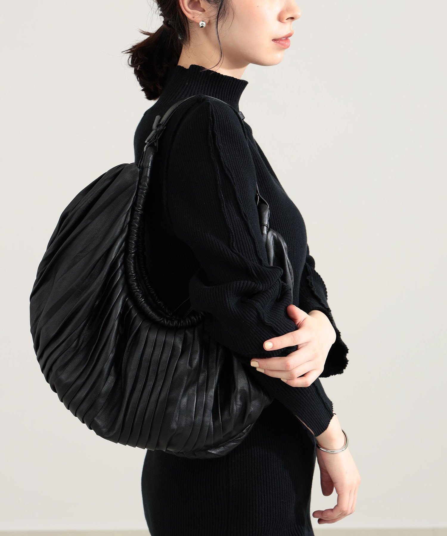Demi-Luxe BEAMS BOGKI / リブル ショルダーバッグ デミルクス ビームス バッグ トートバッグ ブラック ブラウン【送料無料】