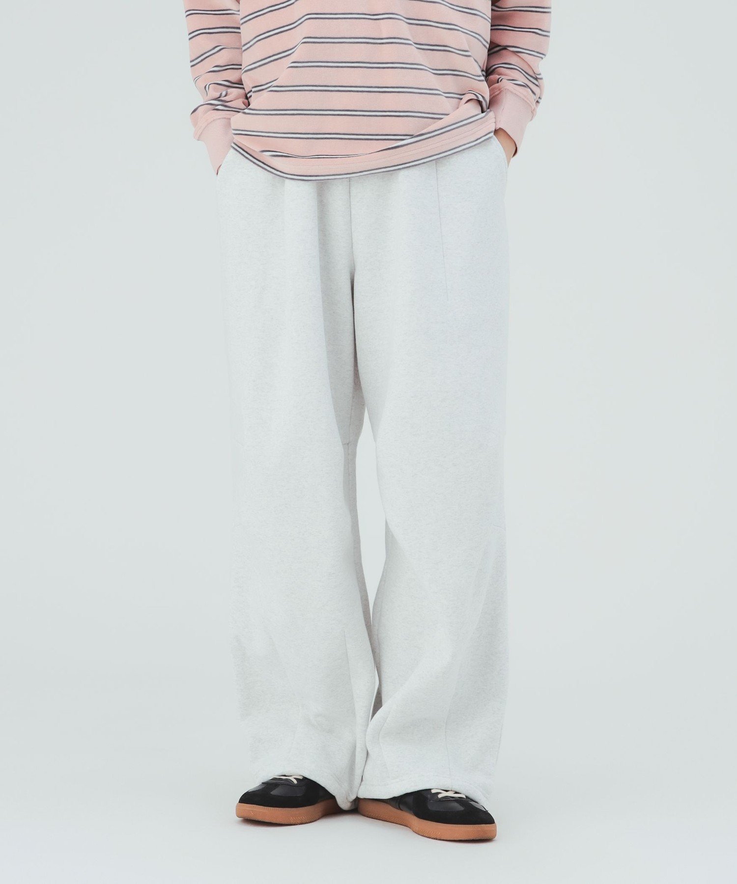 BEAMS HEART MEN 裏起毛 バルーン パンツ ビームス ハート パンツ その他のパンツ ブラック グレー【送料無料】