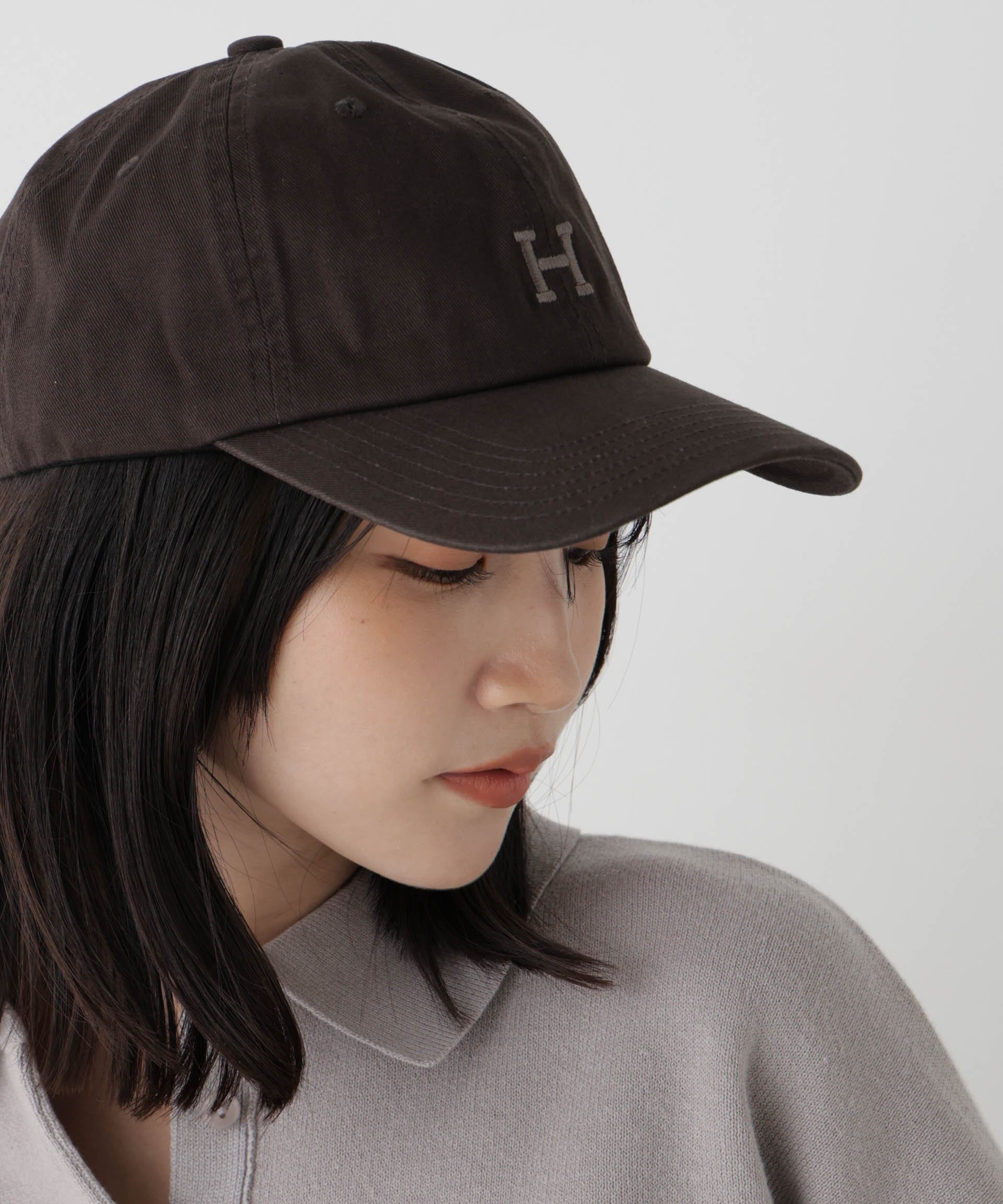 NANO universe Healthknit/別注フロントH刺繍キャップ ナノユニバース 帽子 その他の帽子 ブラウン グレー ベージュ stylife-15866364 Rakuten Fashion サンプル画像2