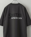 【SALE/35%OFF】coen SMITH'S(スミス)別注ロゴプリントTシャツ コーエン トップス カットソー・Tシャツ ブルー ホワイト グレー