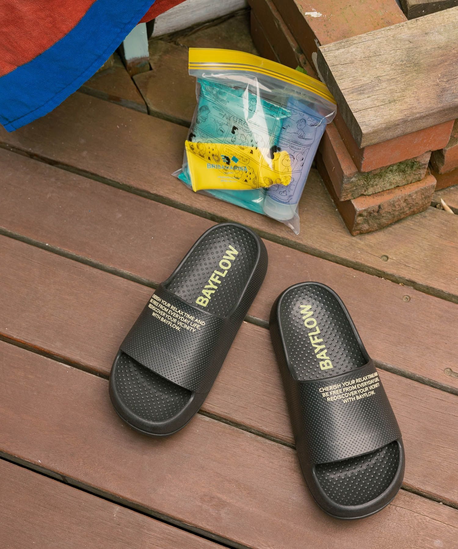 BAYFLOW [通気性抜群の履き心地]BFシャワーサンダル ベイフロー シューズ・靴 サンダル グレー ブラック