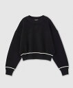 【SALE/30%OFF】ROPE' ウールカシミヤアナグラムショートニット ロペ トップス ニット ブラック ホワイト イエロー【送料無料】