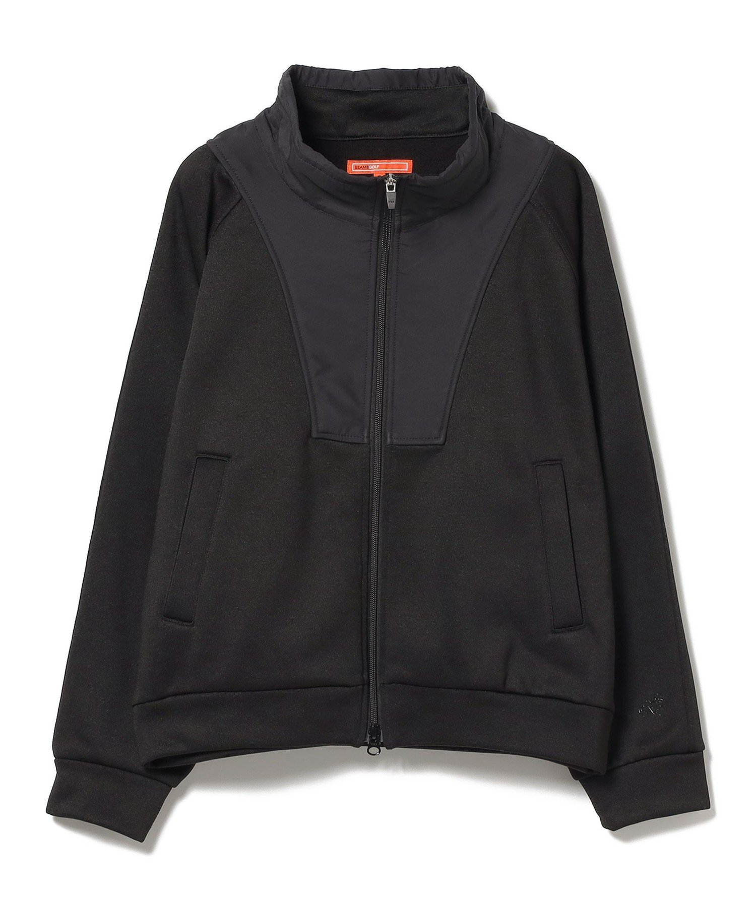 BEAMS GOLF ORANGE LABEL Miyu Ikeda GOLF / 異素材 ドッキング ブルゾン ビームス ゴルフ ジャケット・アウター ブルゾン・ジャンパー ベージュ ブラック【送料無料】