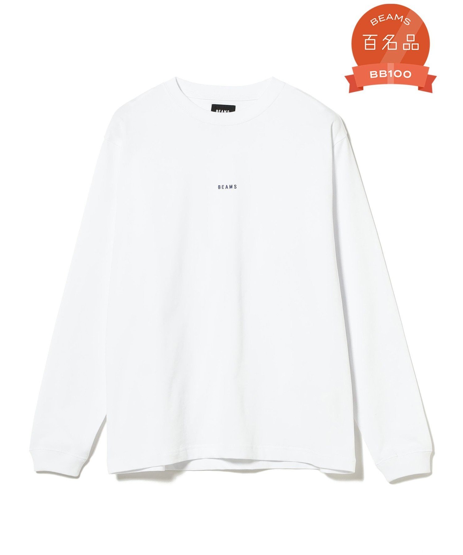 BEAMS ミニロゴ クルーネック Tシャツ ビームス メン トップス カットソー・Tシャツ ホワイト ネイビー ブラック【送料無料】