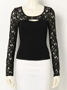 【SALE/50%OFF】バストOPENレースTOPS リップサービス カットソー【RBA_S】【RBA_E】
