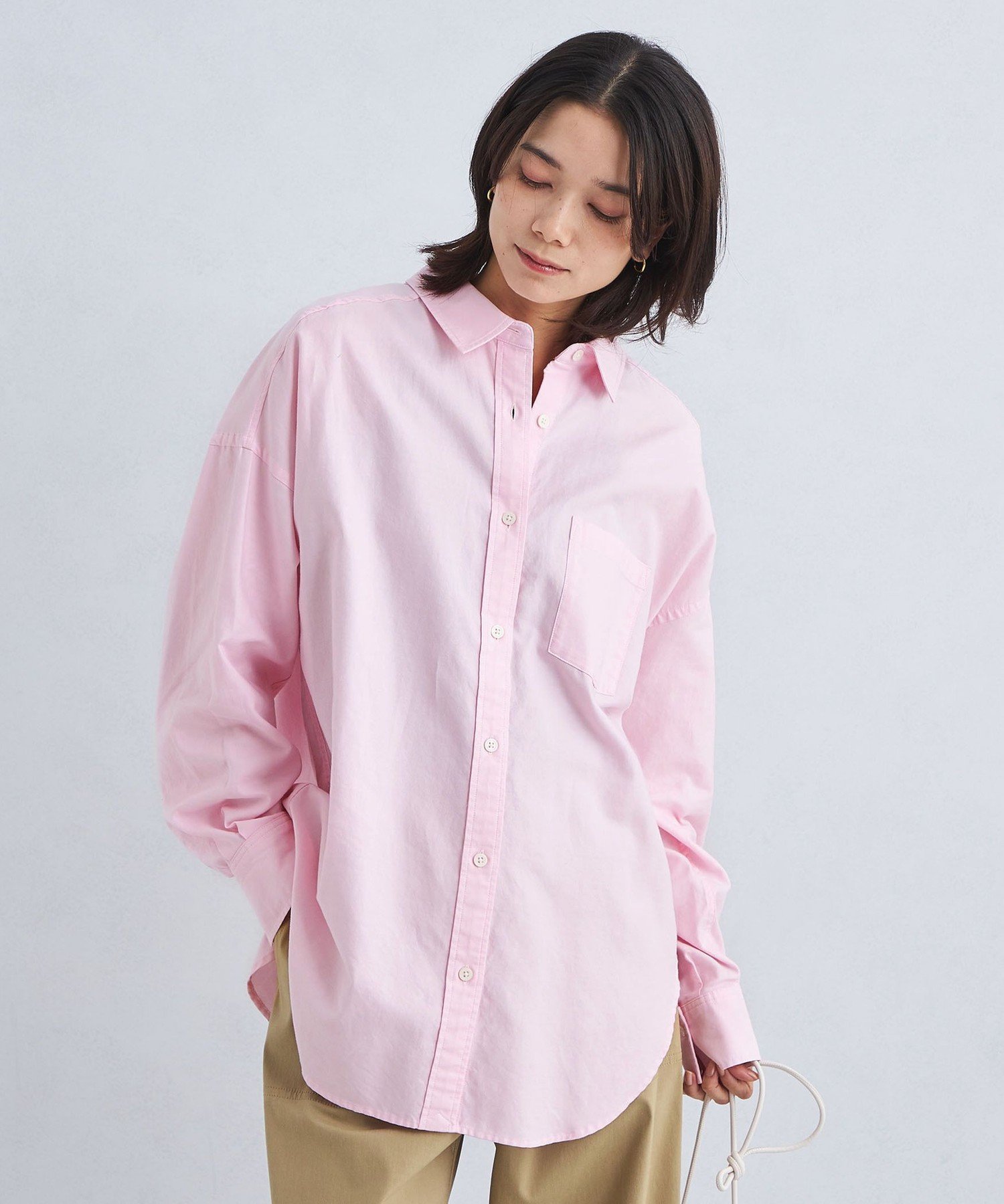 楽天市場】オックスフォード シャツ（カラーピンク
