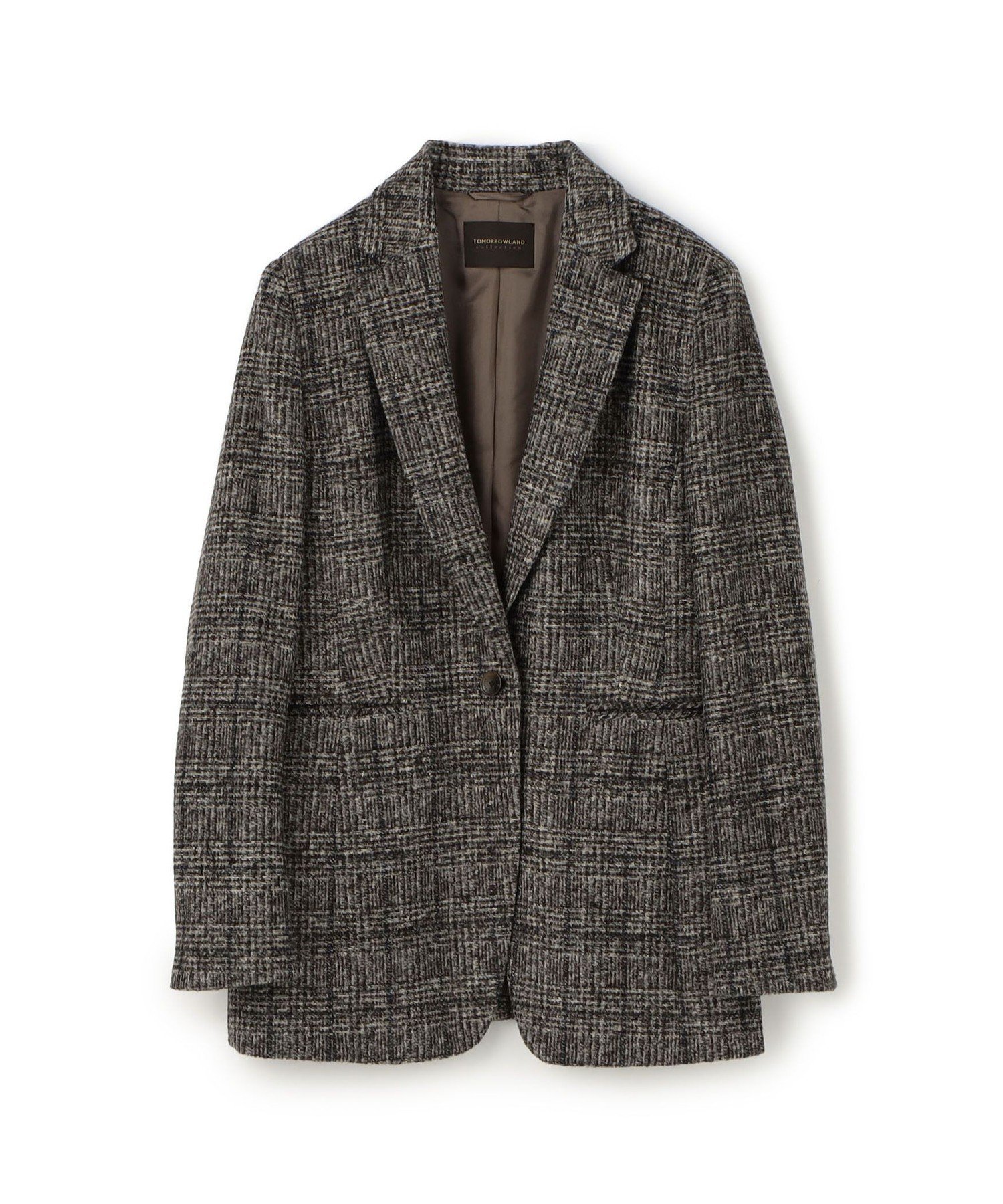 TOMORROWLAND collection スライバーウィンドウ 1Bジャケット トゥモローランド ジャケット・アウター テーラードジャケット・ブレザー ブラウン【送料無料】