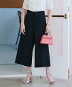 Maglie par ef-de 《プラスサイズ》ハイウエストリバースガウチョパンツ《M Maglie le cassetto*冨張愛》 マーリエ ル カセット...