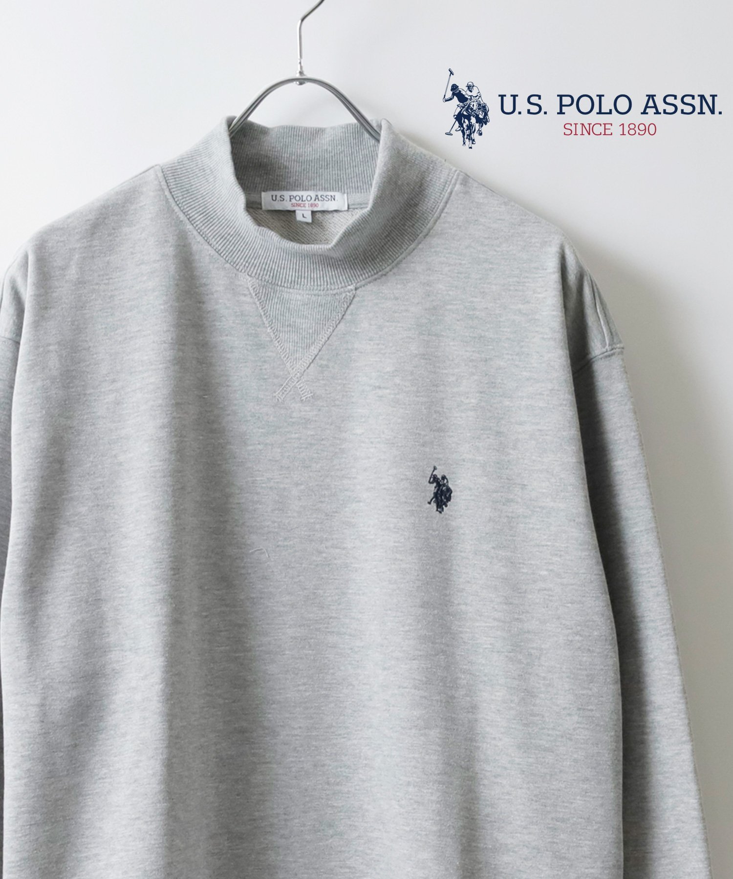 【SALE／3%OFF】U.S. POLO ASSN. U.S.POLOASSN. ユーエスポロアッスン トレーナー スウェット ハイネック ワンポイント メンズ レディース マルカワ トップス スウェット・トレーナー ホワイト ブラック ベージュ【送料無料】