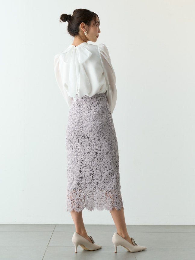 【SALE／20%OFF】CELFORD コードレーススカート セルフォード スカート その他のスカート グレー ブラック ピンク【送料無料】のサムネイル