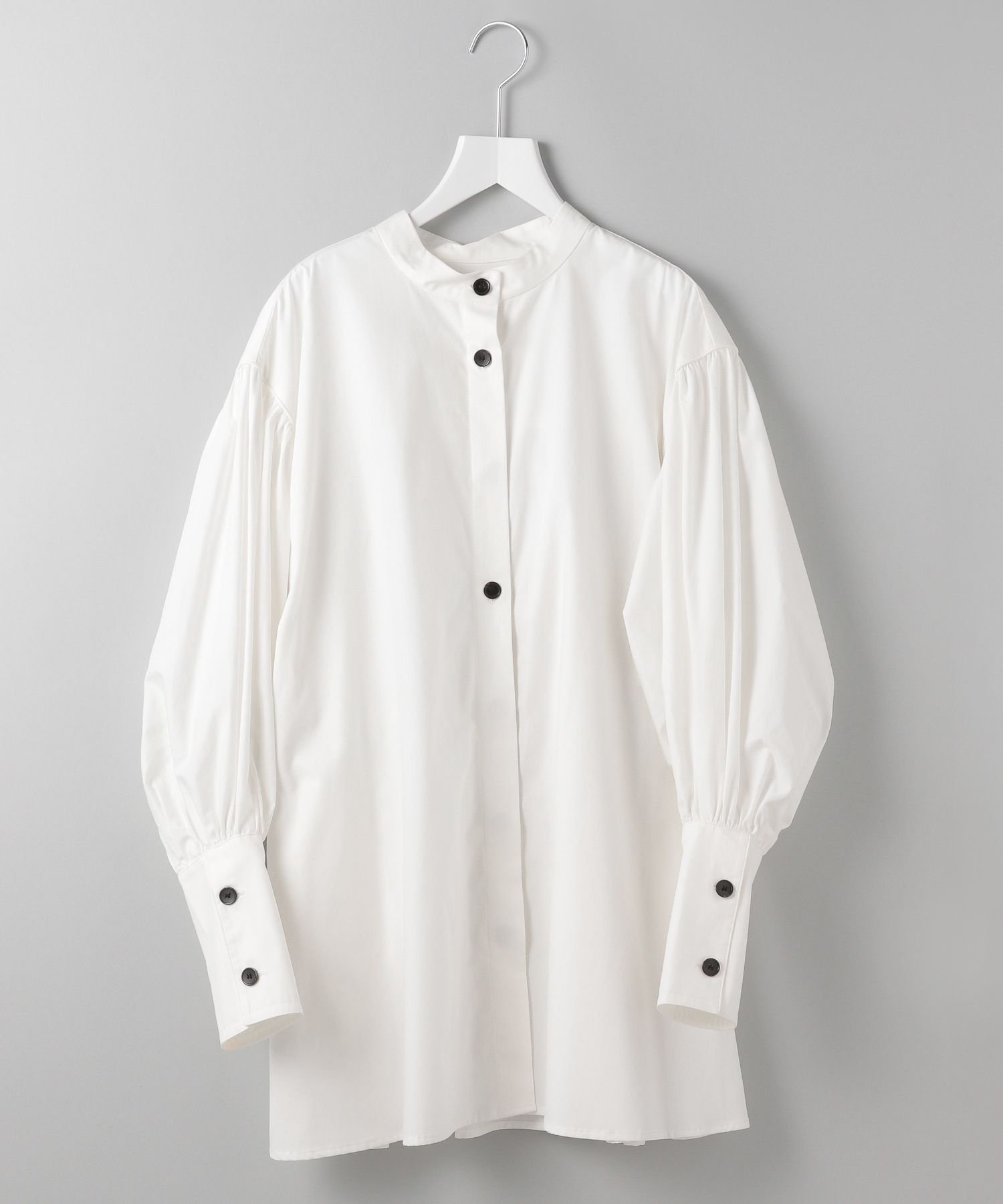【SALE／18%OFF】apart by lowrys (W)ロングカフスH/NBL アパートバイローリーズ トップス シャツ・ブラウス ホワイト ブルー【送料無料】のサムネイル