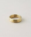 WORLDLY-WISE 【 END CUSTOM JEWELLERS / エンド 】3 Stack Gold Ring ワールドリーワイズ アクセサリー・腕時計 リング・指輪 ゴール..