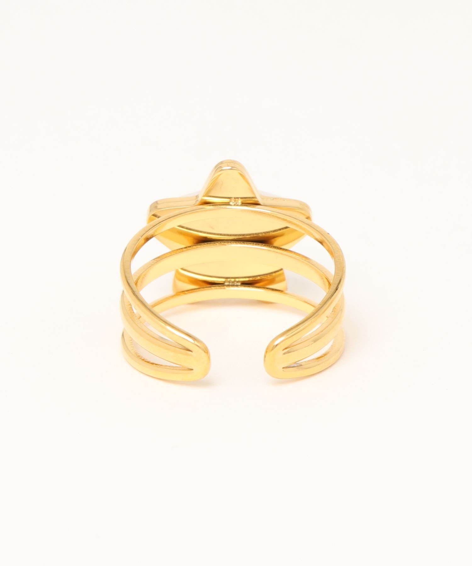【SALE／20%OFF】aimoha - select - aimoha -select-/調節可能個性的金メッキリング アイモハ アクセサリー・腕時計 リング・指輪 ゴールド