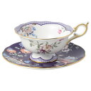 WEDGWOOD WEDGWOOD ワンダーラスト ミッドナイト クレーン ティーカップ&ソーサー 180ml ウェッジウッド 食器・調理器具・キッチン用品 グラス・マグカップ・タンブラー【送料無料】