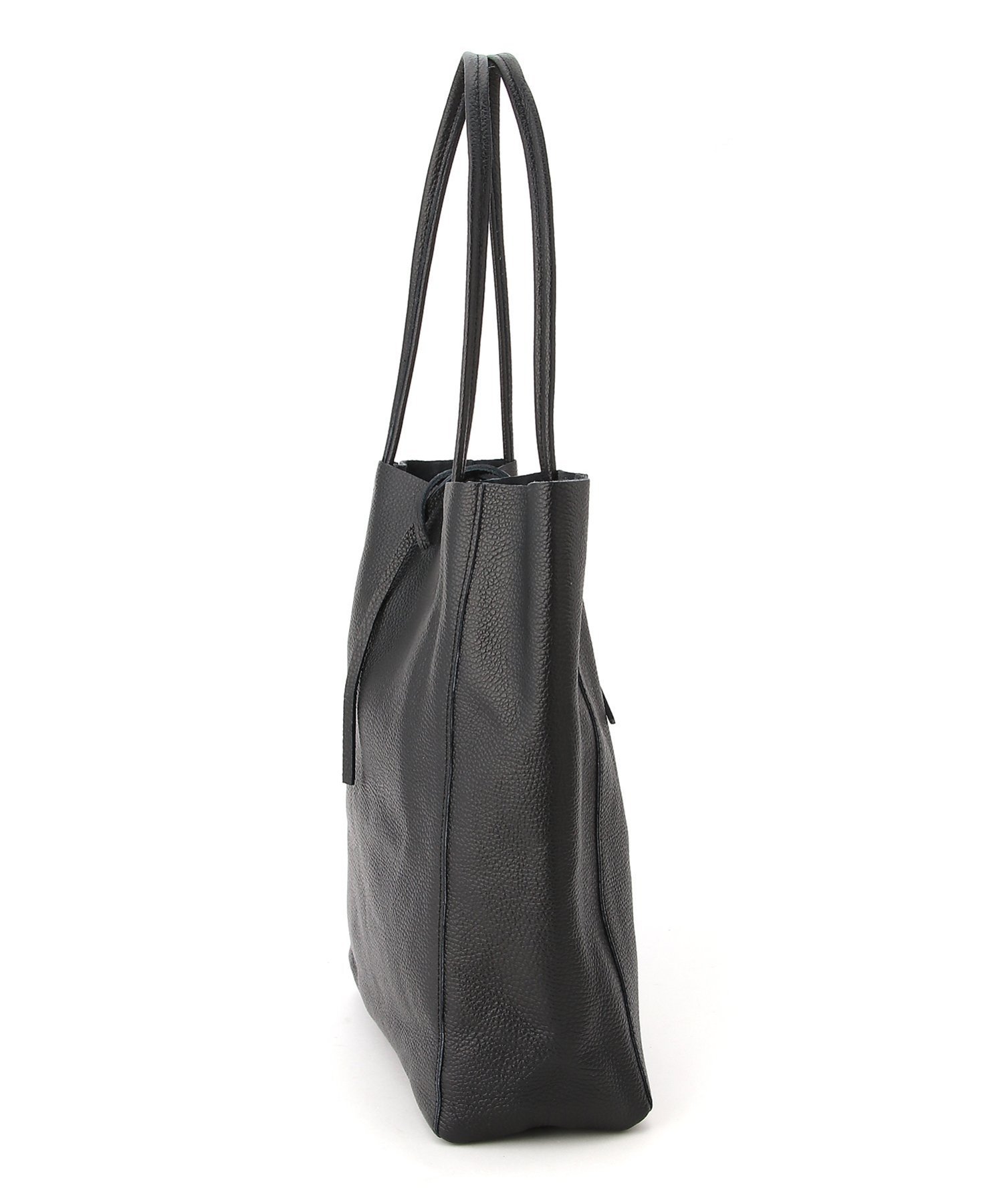Marant PELLETTERIA MARANT/ペレッテリア マラント レザー トートバッグ エル ヌメロ ディエチ バッグ トートバッグ ブラック【送料無料】