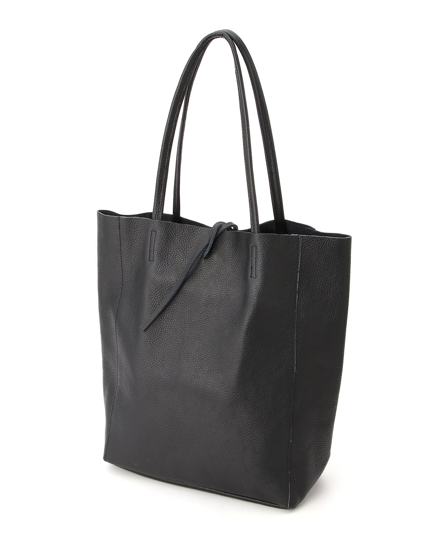 Marant PELLETTERIA MARANT/ペレッテリア マラント レザー トートバッグ エル ヌメロ ディエチ バッグ トートバッグ ブラック【送料無料】