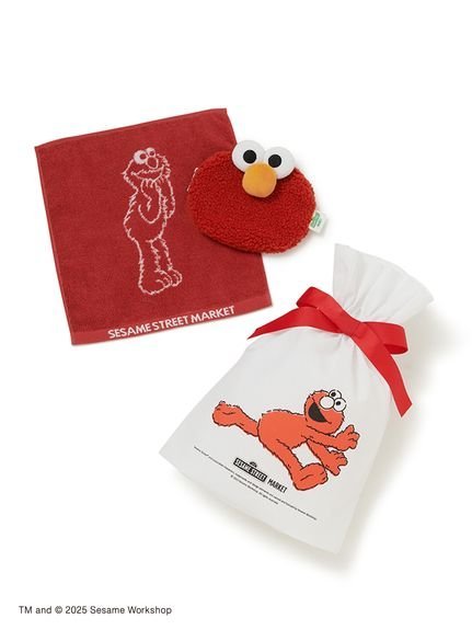 SESAME STREET MARKET 【ラッピング付き】フェイスポーチ&ハンドタオルギフトセット セサミストリートマーケット インテリア・生活雑貨 その他の...