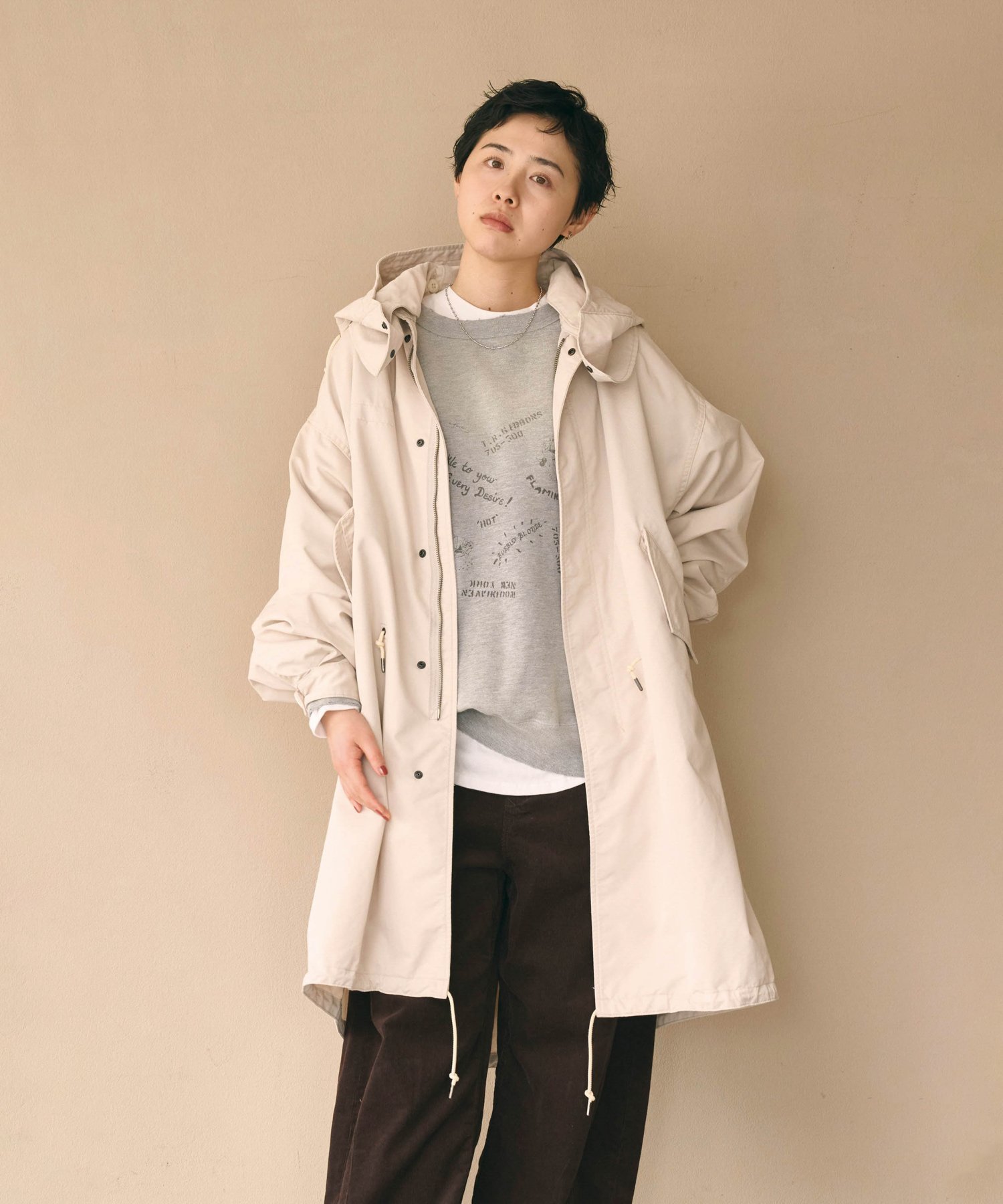 KHA:KI 「KHA:KI / カーキ」NEW TYPE-65 COAT ビーアパートメント ジャケット・アウター ミリタリージャケット グリーン カーキグリーン ブラック