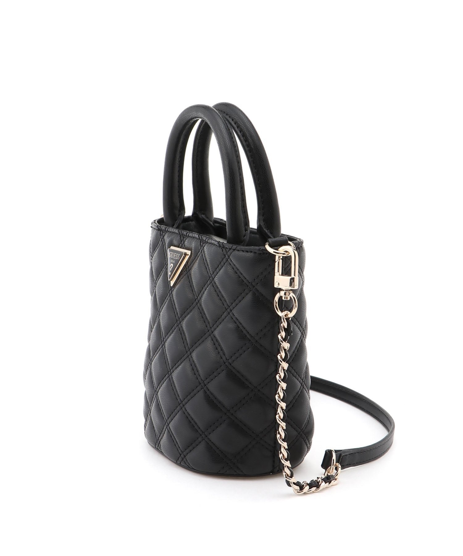 GUESS ミニトートバッグ (W)GIULLY Ii Mini Tote ゲス バッグ トートバッグ ブラック