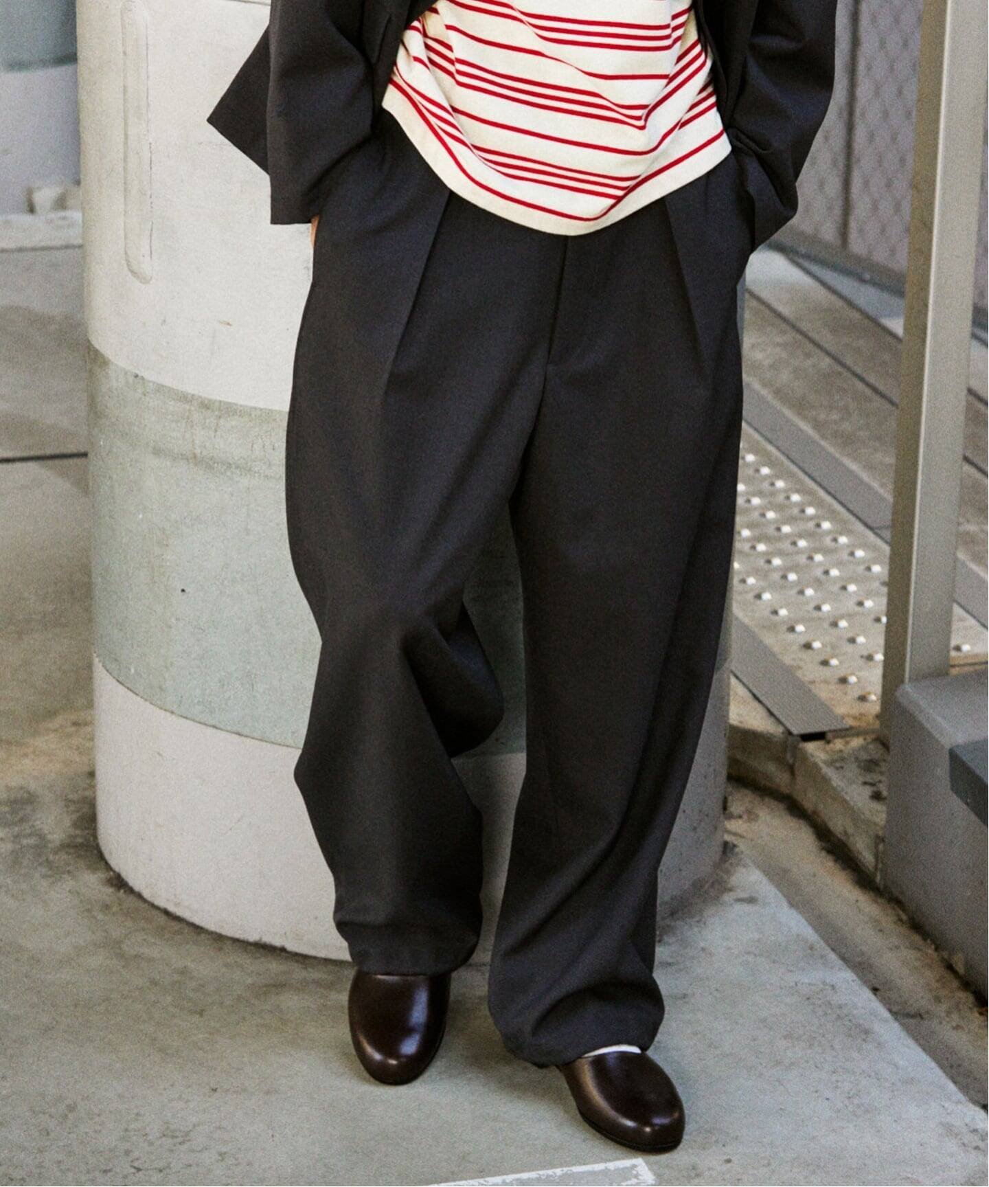 JOURNAL STANDARD TW ツイル オーバー パンツ ジャーナル スタンダード パンツ スラックス・ドレスパンツ ブラウン ブラック グレー