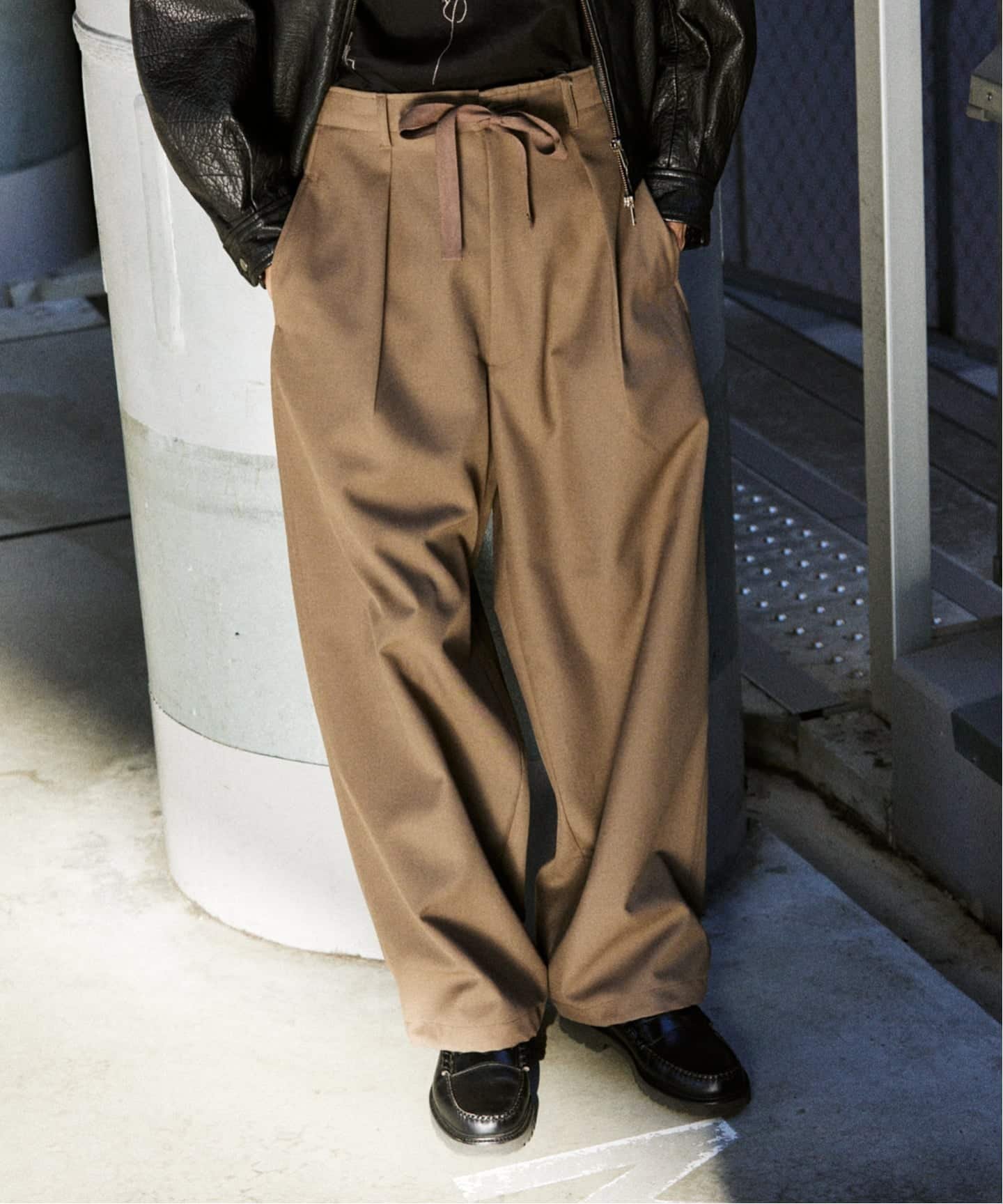 JOURNAL STANDARD TW ツイル オーバー パンツ ジャーナル スタンダード パンツ スラックス・ドレスパンツ ブラウン ブラック グレー