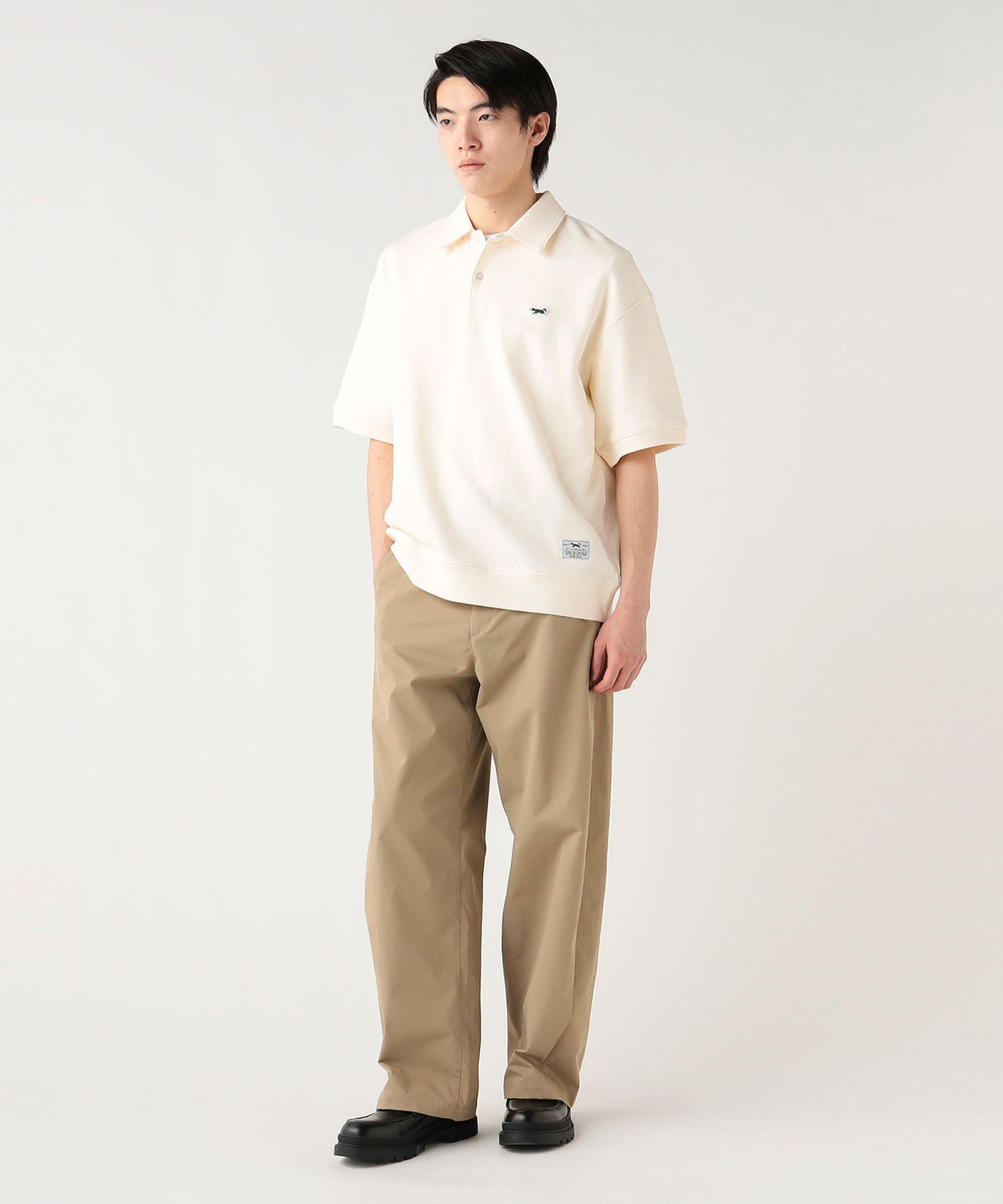 BEAMS HEART MEN 【EXCLUSIVE】PENNEY'S / FOX スウェット ポロシャツ ビームス ハート トップス ポロシャツ ホワイト グレー【送料無料】