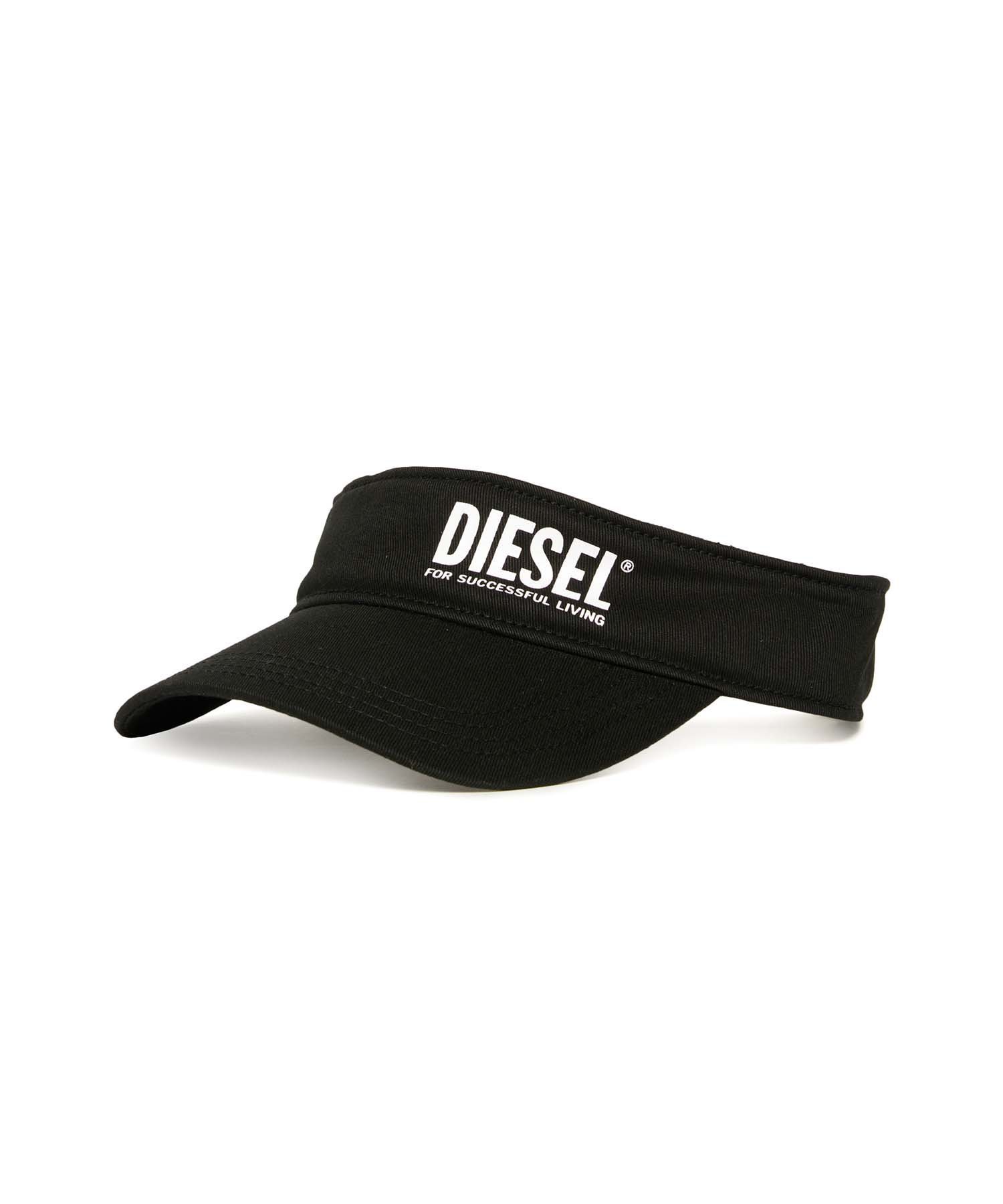 Sun Visor - 【SALE／53%OFF】DIESEL DIESEL(ディーゼル)Kids & Junior ブランドロゴサンバイザー シフォン 帽子 サンバイザー ブラック【送料無料】