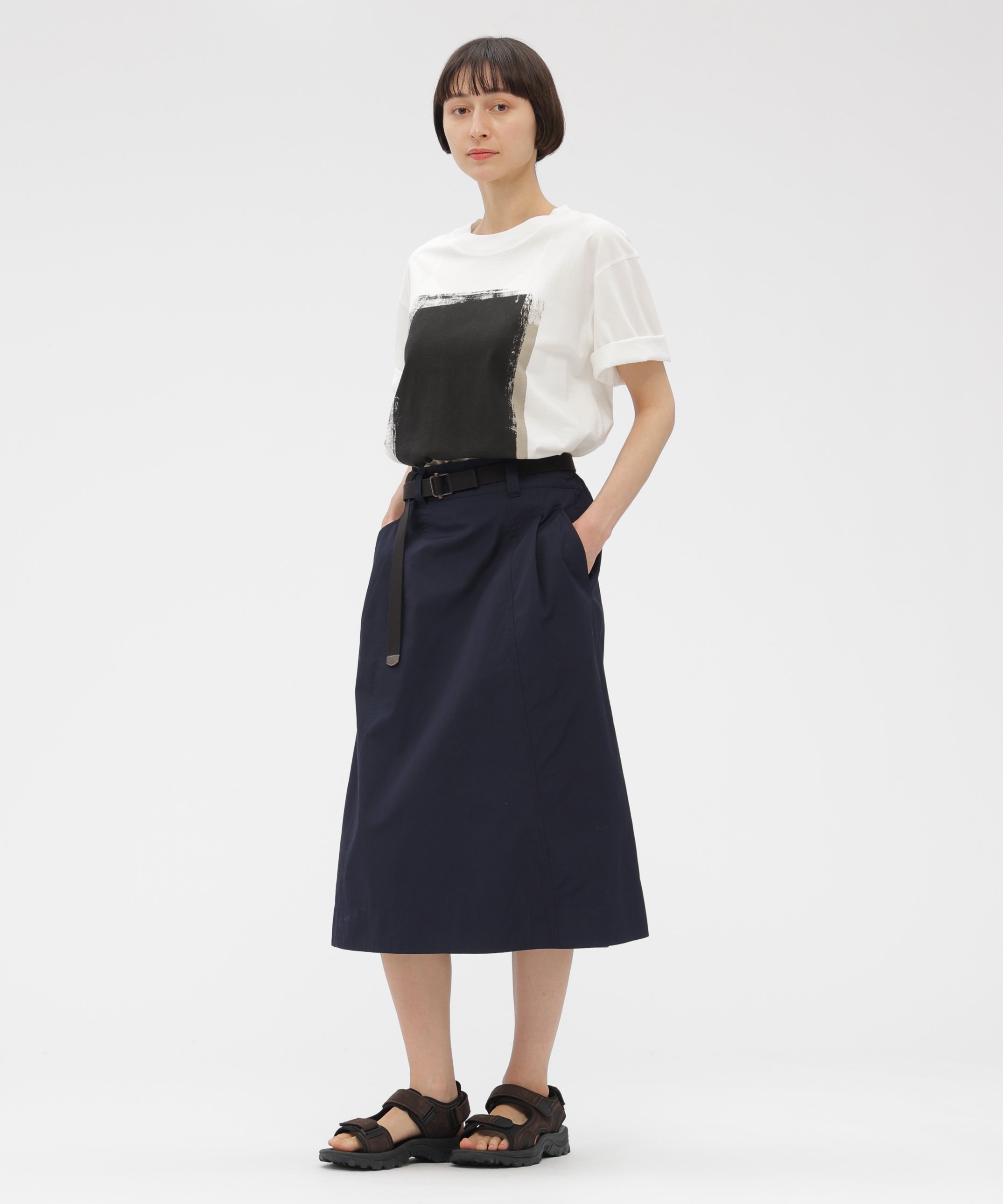 MHL. LIGHT COTTON JERSEY TOP マーガレット・ハウエル トップス カットソー・Tシャツ ホワイト
