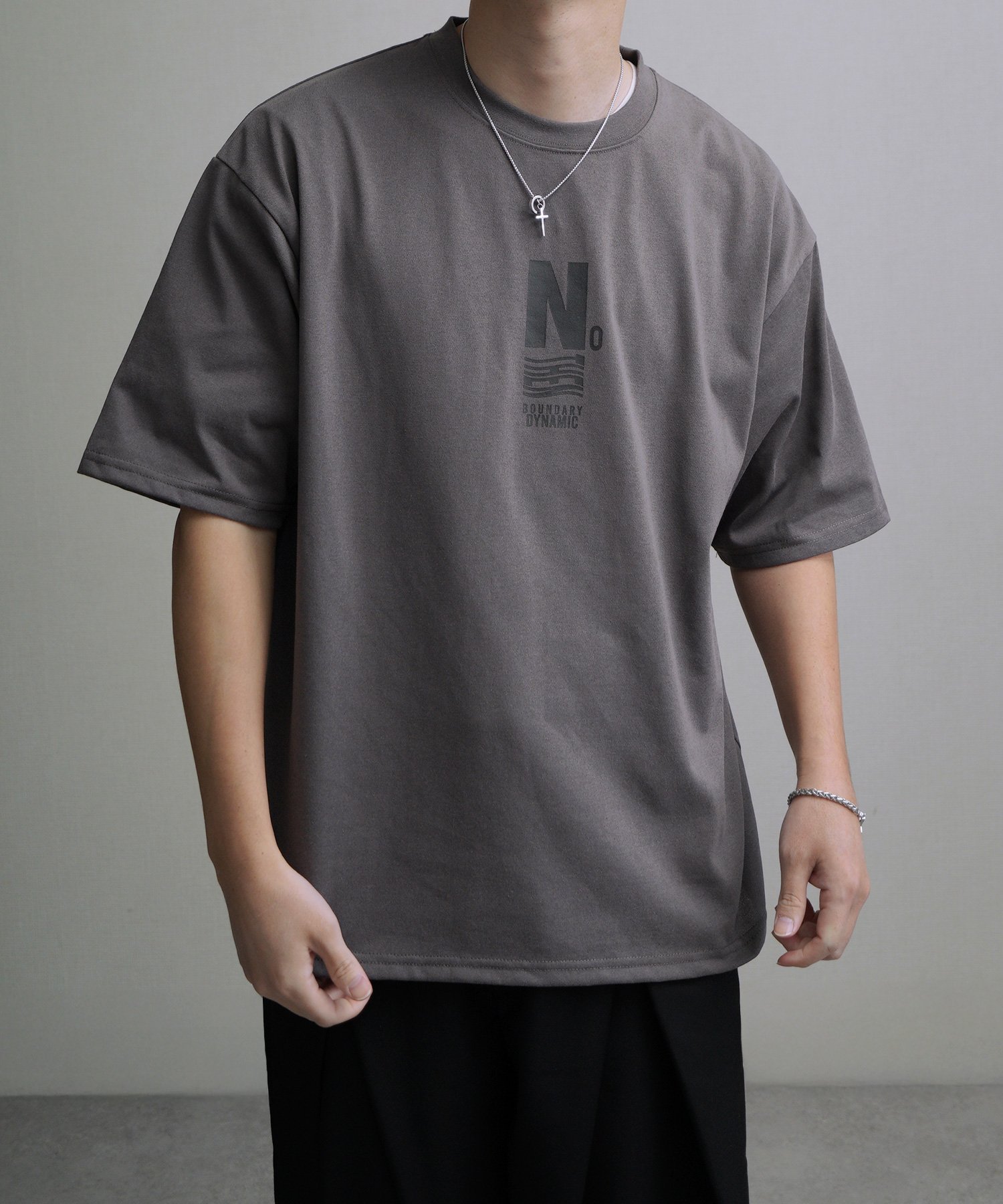 Nilway 【NILWAY】TC度詰め天竺アソートプリントTシャツ ジップファイブ/ニルウェイ トップス カットソー・Tシャツ