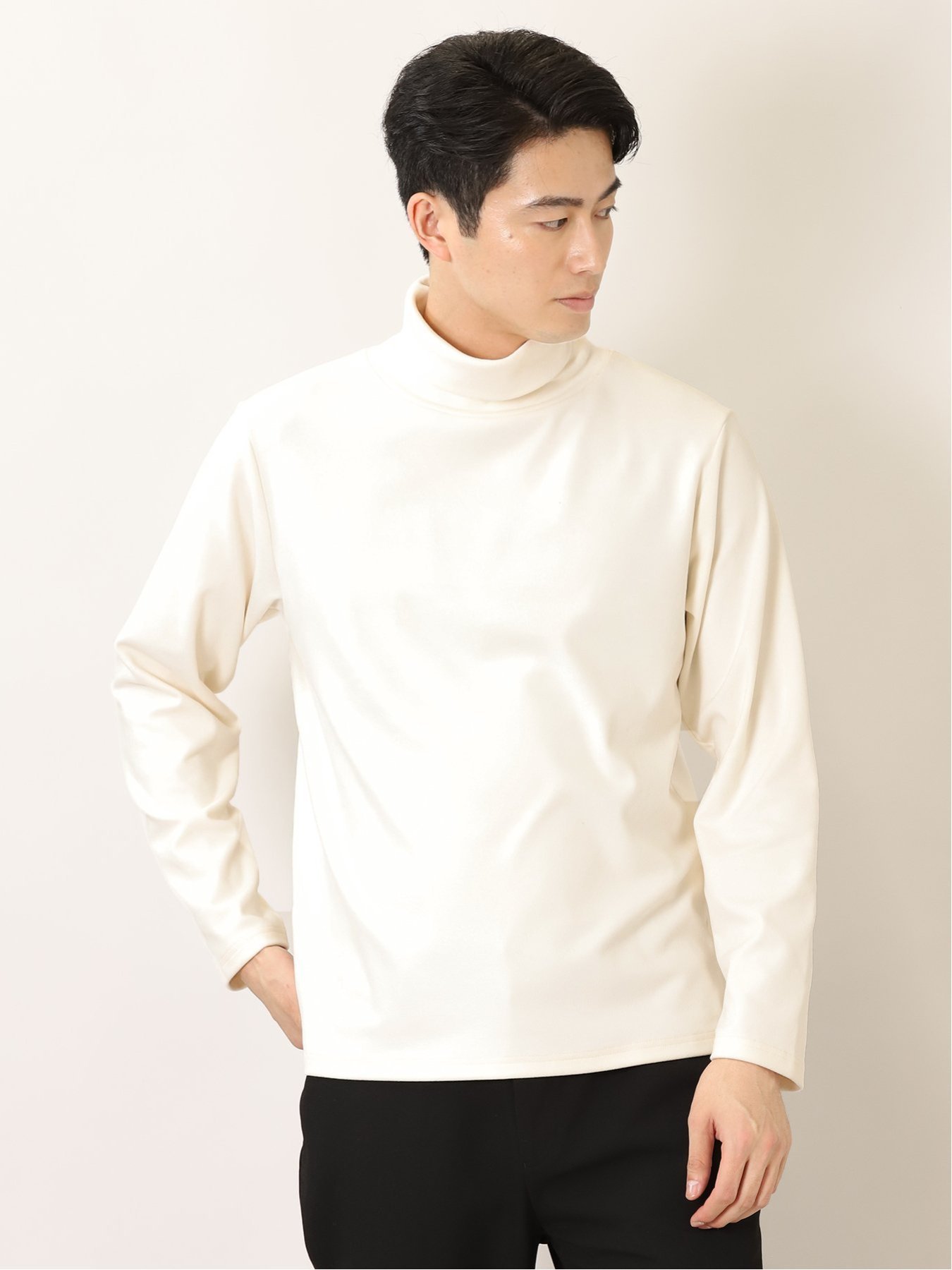 楽天Rakuten Fashion【SALE／28％OFF】TAKA-Q WONDER WARM ハイネック 長袖プルオーバー タカキュー トップス カットソー・Tシャツ ホワイト ブラック