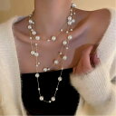 【SALE/30%OFF】Aimoon ロングネックレス パール レディース韓国 ミニミニストア アクセサリー・腕時計 ネックレス ホワイト