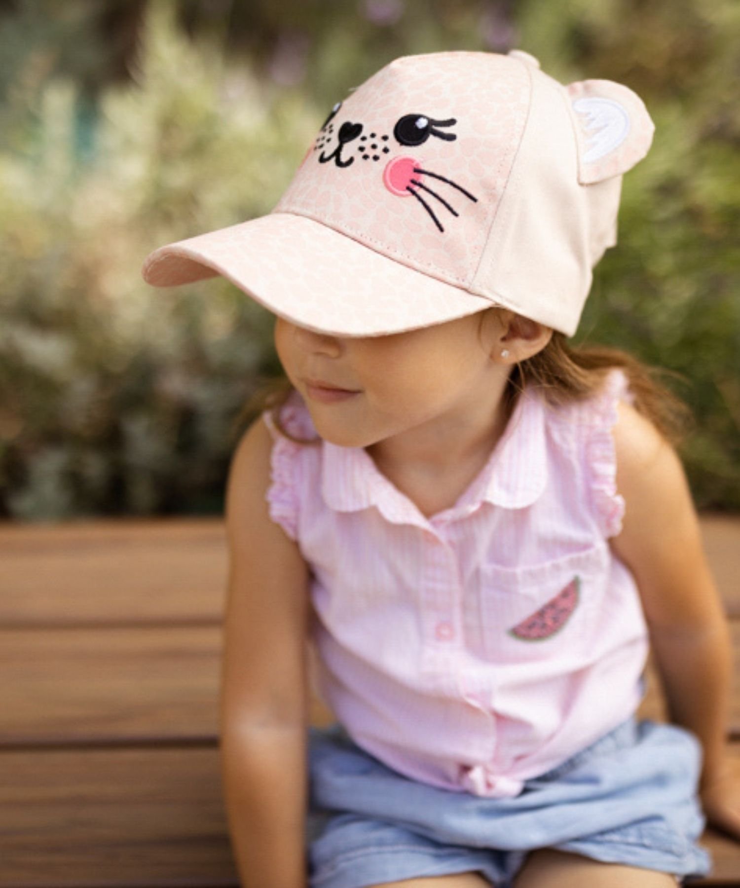 【SALE／30%OFF】FlapJackKids UVカット率99% 3Dキャップ アボカドレモン 帽子 キャップ ピンク グレー..