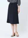 【SALE/20%OFF】m.f.editorial ストレッチウォッシャブル フレアースカート 紺(セットアップ可能) レディース スーツ スカート ビジネス...