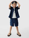 GAP (K)babyGap クリンクルガーゼ セットアップ ギャップ トップス シャツ・ブラウス ブルー【送料無料】