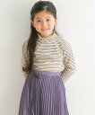 【SALE/50%OFF】URBAN RESEARCH DOORS 『WEB/一部店舗限定サイズ』ボーダーフリルリブタートルネック(KIDS) アーバンリサーチ...