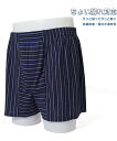 【SALE/9%OFF】MARUKAWA ニットトランクス ストライプ 前開き ちょい漏れ 対応 消臭 防菌 マルカワ インナー・ルームウェア ボクサーパンツ・...