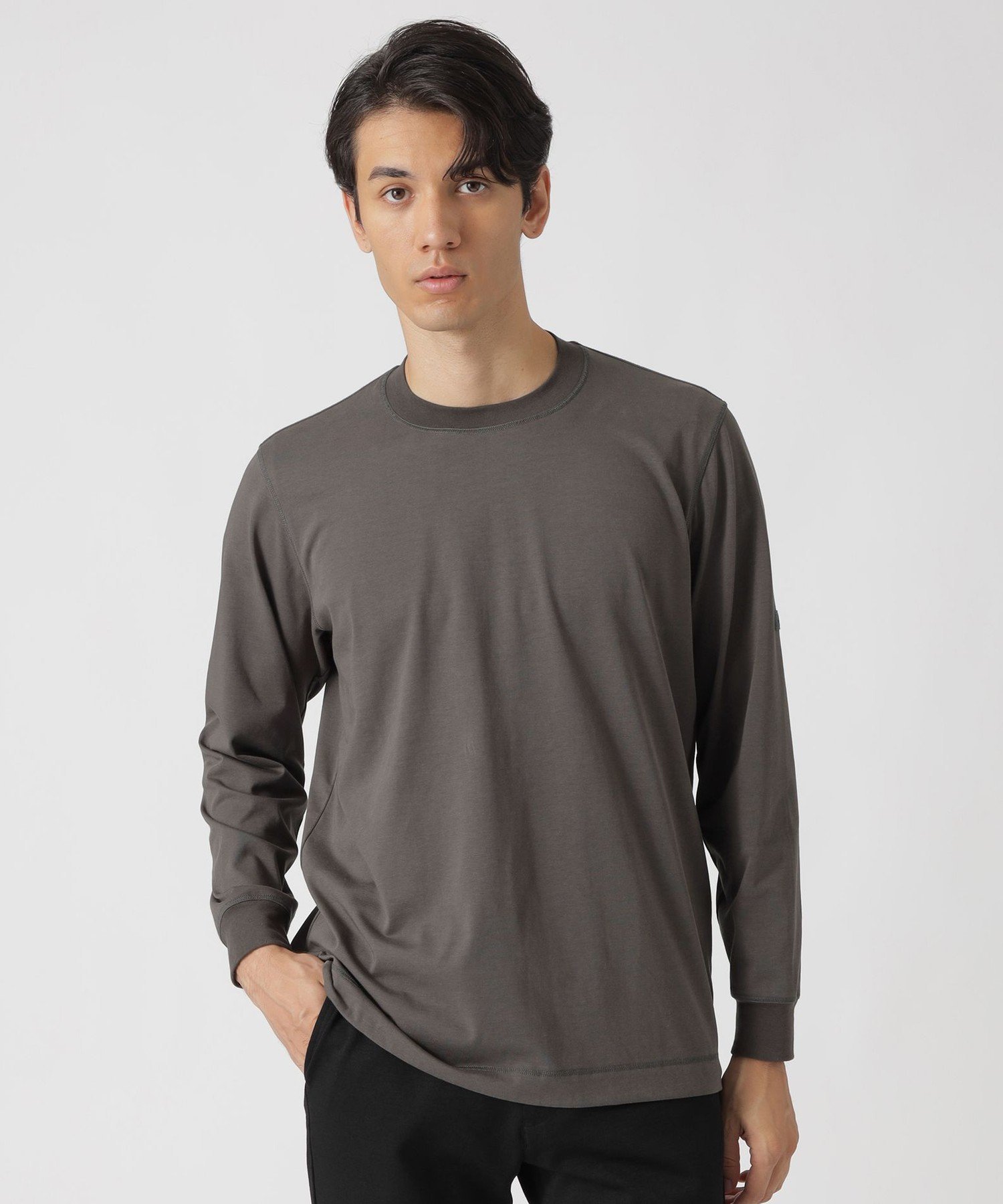 Paul Stuart 【UVカット】【RTM】フェーデットTシャツ ポール・スチュアート トップス カットソー・Tシャツ ネイビー グレー【送料無料】