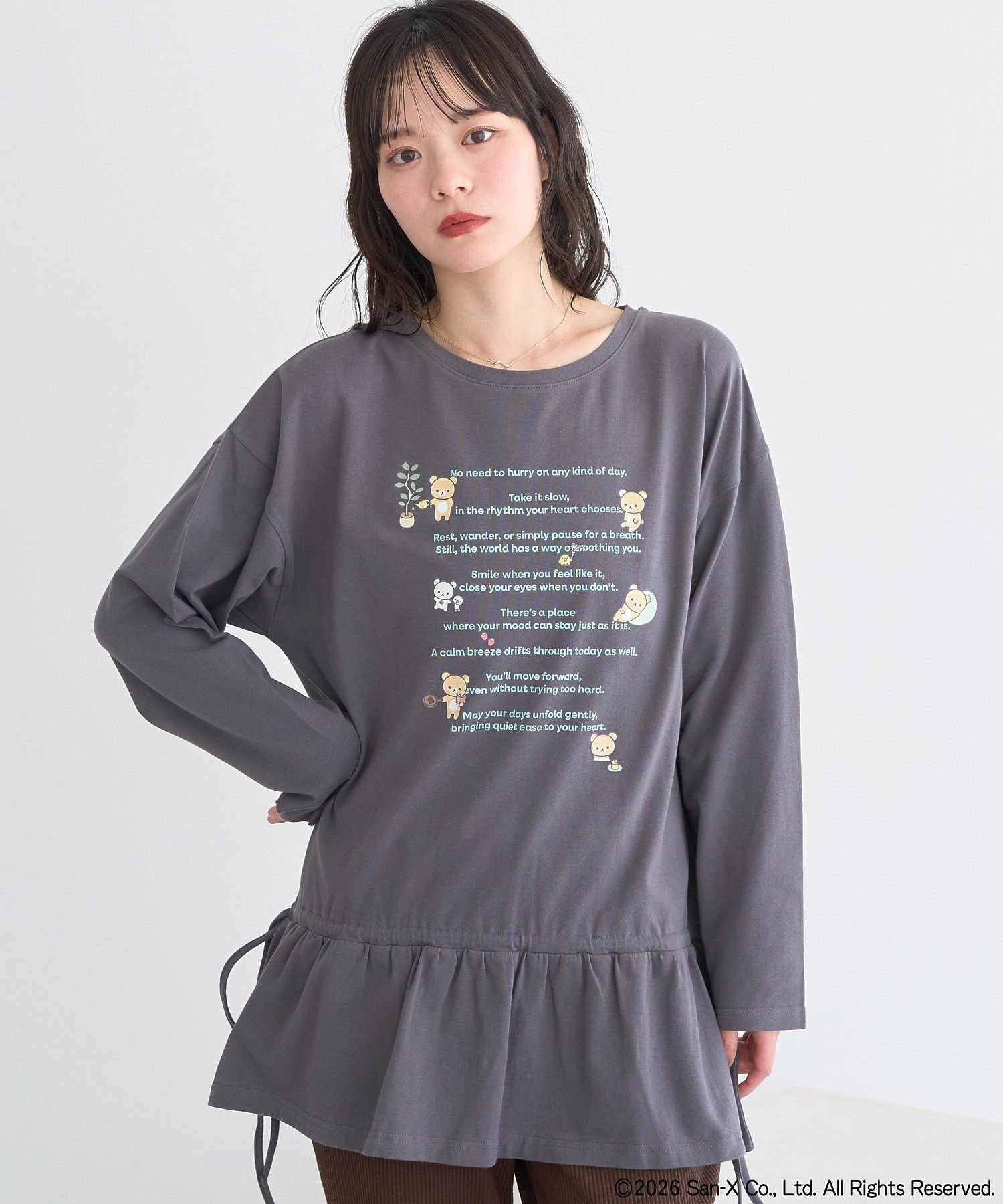 【SALE／45%OFF】earth music&ecology リラックマ×earth ブラウジングロンT アース...